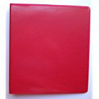 RED 3 RING 1" VIEW BINDER 8.5 X 11 - BOX OF 12