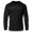 Black, variant on GYMISH Savage Lightweight Long Sleeve Hooded T-Shirt for Men – Funny Gym Hoodie, Workout Apparel, Sport Grey, Small