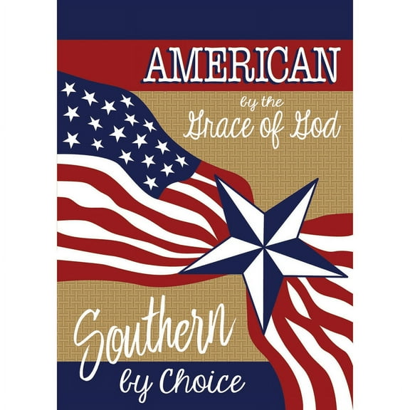 Red and Blue Patriotic Rectangular Garden Flag 18" x 13"