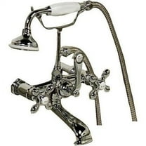 Barclay 4065-MC-CP Elephant Spout Showerhead with Handheld Shower & Cross Handl