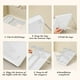 thumbnail image 5 of Portavasos blancos con soporte para vasos y tapas, organizador de vasos desechables, organizador de almacenamiento de vasos de cocina, estante para estación de café, bar, oficina, hogar, restaurante,, 5 of 6