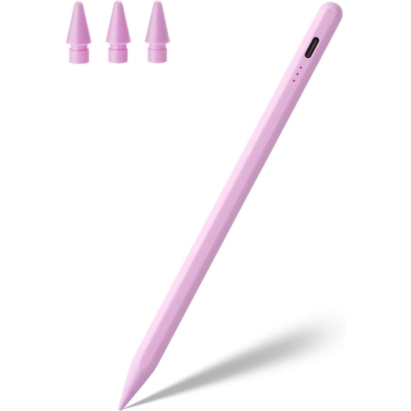 Stylus Pen for iPad A16 11th 10th 9th 8th 7th 6th Generation, iPad Pro 12.9 11 13 inch M4, iPad Air M3 M2 5th 4th 3rd Gen, iPad mini A17 Pro 7 6 5, for Apple Pencil Pro 1st 2nd Gen Alternative (Pink)