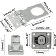 thumbnail image 2 of 4 Pcs Keyed Hasp Locks 2.5 Inch Twist Knob Locking Hasp, Metal Latches Different, 2 of 4