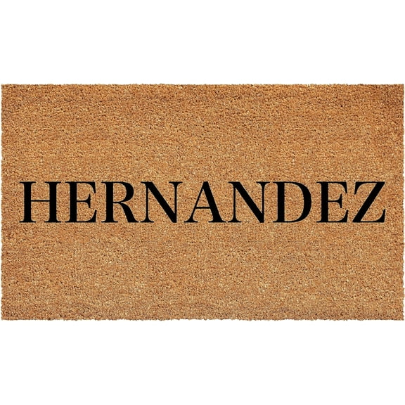 Calloway Mills 111321729 Bold Hernandez Personalized Doormat 17" x 29"
