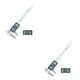 thumbnail image 1 of Eigraketly Calibrador Vernier, regla de medición, pantalla LCD, micrómetro, medidor de botón DIY, herramienta de medición automática de 3 Botones, Plata 2Conjunto, 1 of 6