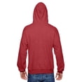 thumbnail image 3 of Fruit of the Loom Adult 7.2 oz. SofSpun Hooded Sweatshirt - SF76R, BRICK HEATHER, 2X, 3 of 4