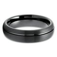 thumbnail image 2 of 6mm Tungsten Wedding Ring,Black Tungsten Ring,Dome Wedding Ring,Black Tungsten Wedding Ring,Tungsten Carbide Ring, 2 of 4