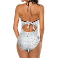 thumbnail image 3 of Math Homework Women Printed One Piece Swimwear Sexy Backless Swimsuit V Neck Summer Beach Wear Homework Math School College, 3 of 5