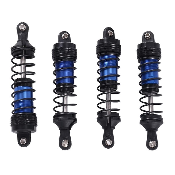4 Piezas de Metal Delanteras y Traseras PENGJJMXG para 144001 144010 124007 124016 124017 124019 Coche RC Azul