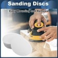 thumbnail image 2 of Discos de lija Unique Bargains, 8.86" 1000 grano para reparación automotriz, papel de lija redondo con gancho y bucle de óxido de aluminio blanco, 50 piezas, 2 of 7