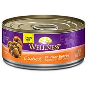 Angle View: Wellness Pet Products Cat Can Chkn Entree Cubed 5.5 OZ (Pack of 24)