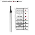 thumbnail image 5 of Uxcell 2mm Dia 4mm Shank HRC45 Carbide AlTiN Coated 4 Flute Square Nose End Mill, 5 of 6