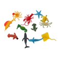 thumbnail image 1 of Figuras de animales de plástico de 8, 10 y 12 piezas. Juguete educativo de goma., 1 of 8