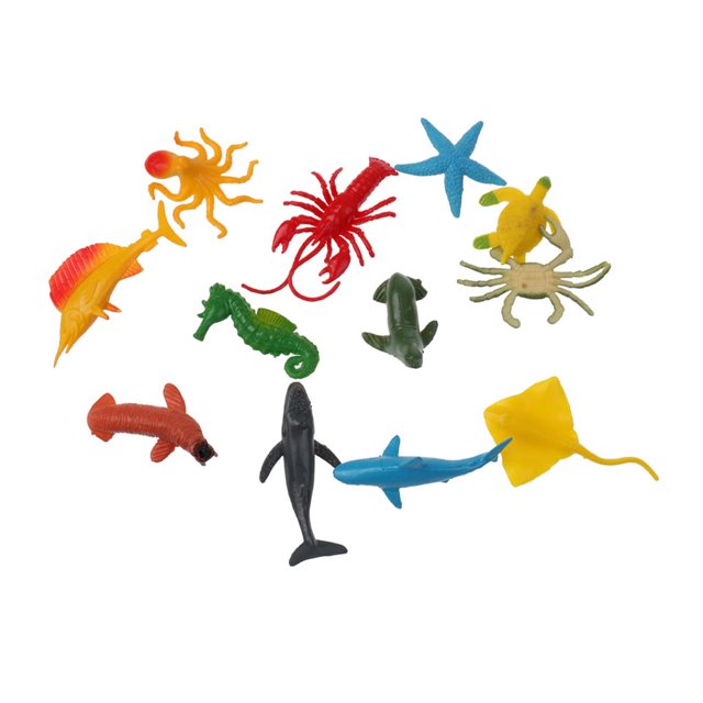 Figuras de animales de plástico de 8, 10 y 12 piezas. Juguete educativo de goma.