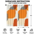 thumbnail image 2 of Blackout Kids Curtains,Orange and Grey Abstract Art Artwork Childrens Insulated Curtains Set Of 2,Bedroom Essentials,Toddler Room Decor 42x84in(106x213cm), 2 of 4