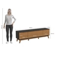 thumbnail image 4 of Mueble TV 75" Kappesberg 180cm con 3 Puertas Negro/Canela, 4 of 10