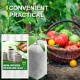 thumbnail image 4 of 200Pcs Seedling Grow Bags, White Seed Starter Container For Planting Seedling Cutting Clones, 4 of 8