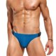 thumbnail image 3 of Bañador Sexy de liberación rápida para hombre, dos botones en los laterales, ropa de baño de nailon de cintura baja, traje de baño liso a la moda para hombre, Bikini de cadera completa, 3 of 5