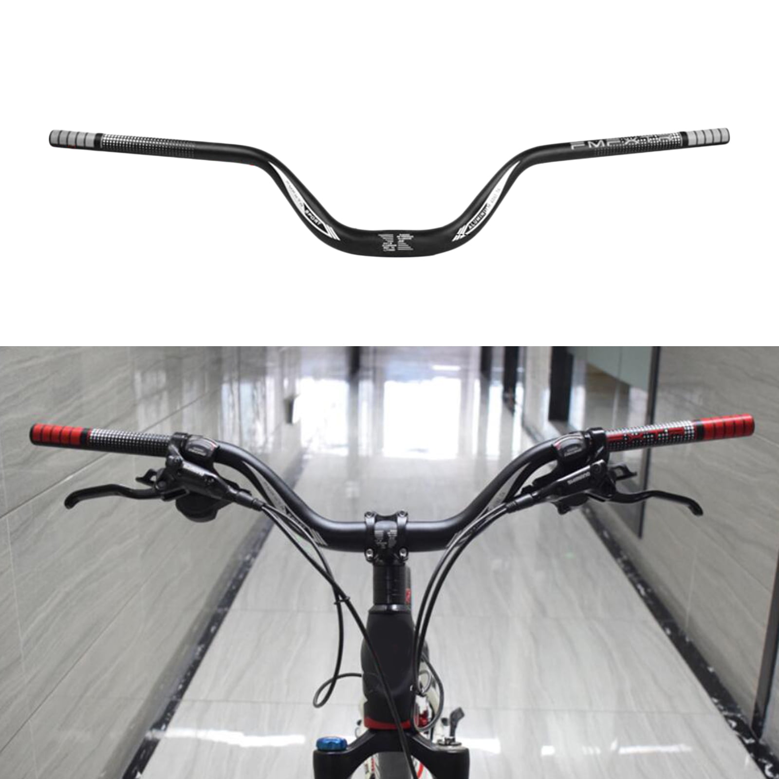 BMX MTB 31.8mm*720mm Riser Bar For Mountain Bike Bicycle Extra Long Handlebar 
