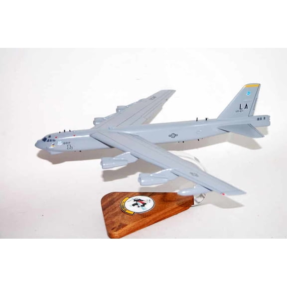 11th Bomb Squadron Mr. Jiggs B-52 Model, 1/124 (18") Scale, Mahogany, Bomber