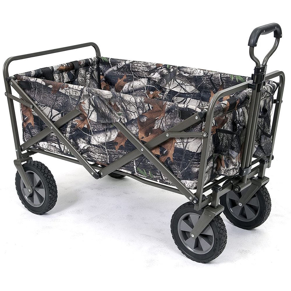 ENYOPRO Folding Grocery Cart with wheels, Heavy Duty Utility Wagon Cart