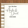 thumbnail image 2 of Printtoo Personalized Black Self Inking Save The Date Custom Stamper Wedding Round Heavy Duty Stamp-45 mm, 2 of 6