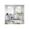 thumbnail image 3 of Bush Furniture Mayfield - Table - Rectangulaire - Gris Marine - base Blanc Pur, 3 of 6