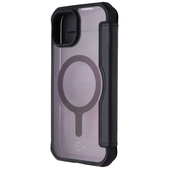 Open Box ITSKINS Hybrid_R // MagFolio Case for MagSafe for Apple iPhone 15 - Black