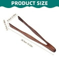 thumbnail image 2 of BAOQIN Wooden tong, Bamboo toast tongs Vintage Wood toaster tongs for Cooking and Holding toast Bacon Muffin Bagel Bread （Khaki）, 2 of 8