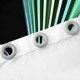 thumbnail image 4 of Erosebridal Black Green Curtains for Living Room, Geometric Stripe 30%-50% Blackout Curtains Set of 2 (38x45), 4 of 6