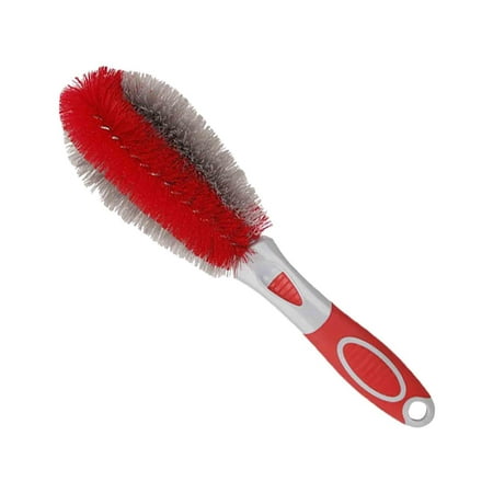 

SLYNSHome Clearance Wheel Tire or Rim Brush Soft Bristle Wheel Brush Microfiber Short Handle Tire Brush Car Detail Brushes
