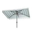 thumbnail image 6 of SAFAVIEH Outdoor Collection Vienna 6.5 x 10-Foot Rectangle Umbrella Grey/White, 6 of 7