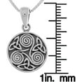 thumbnail image 2 of Jewelry Trends Sterling Silver Celtic Trinity Triskele Knotwork Pendant on 18 Inch Box Chain Necklace, 2 of 3