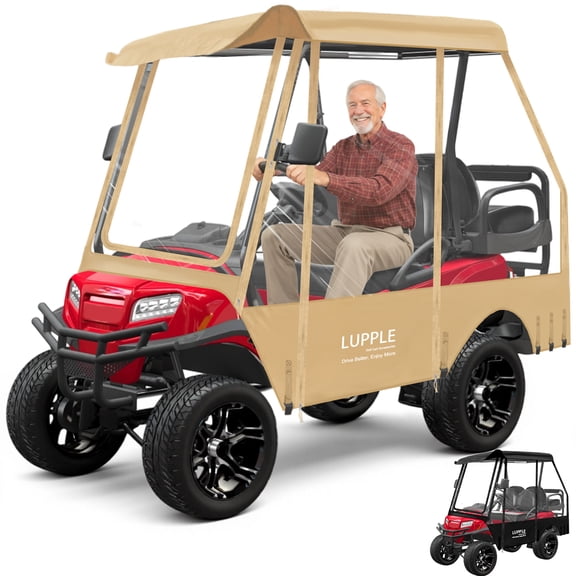 LUPPLE Golf Cart Universal 4 Passenger 59" Enclosure for Club Car EZGO Yamaha