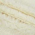 thumbnail image 5 of Unique Bargains Double-sided Fluffy Shaggy Faux Fur Blanket Beige Twin(60" x 80"), 5 of 8