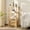 Wood, variant on LELELINKY 4-Tier Tall Wooden Bookshelf with Storage, Industrial Modern Bookcase for Small Spaces, Living Room, White
