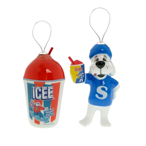 ICEE and Slush Puppie Ornaments 2 pack