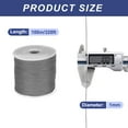 thumbnail image 2 of 1/16 Inch Polypropylene Rope Braided Ropes, 328ft Nylon Rope Light Grey, 2 of 6