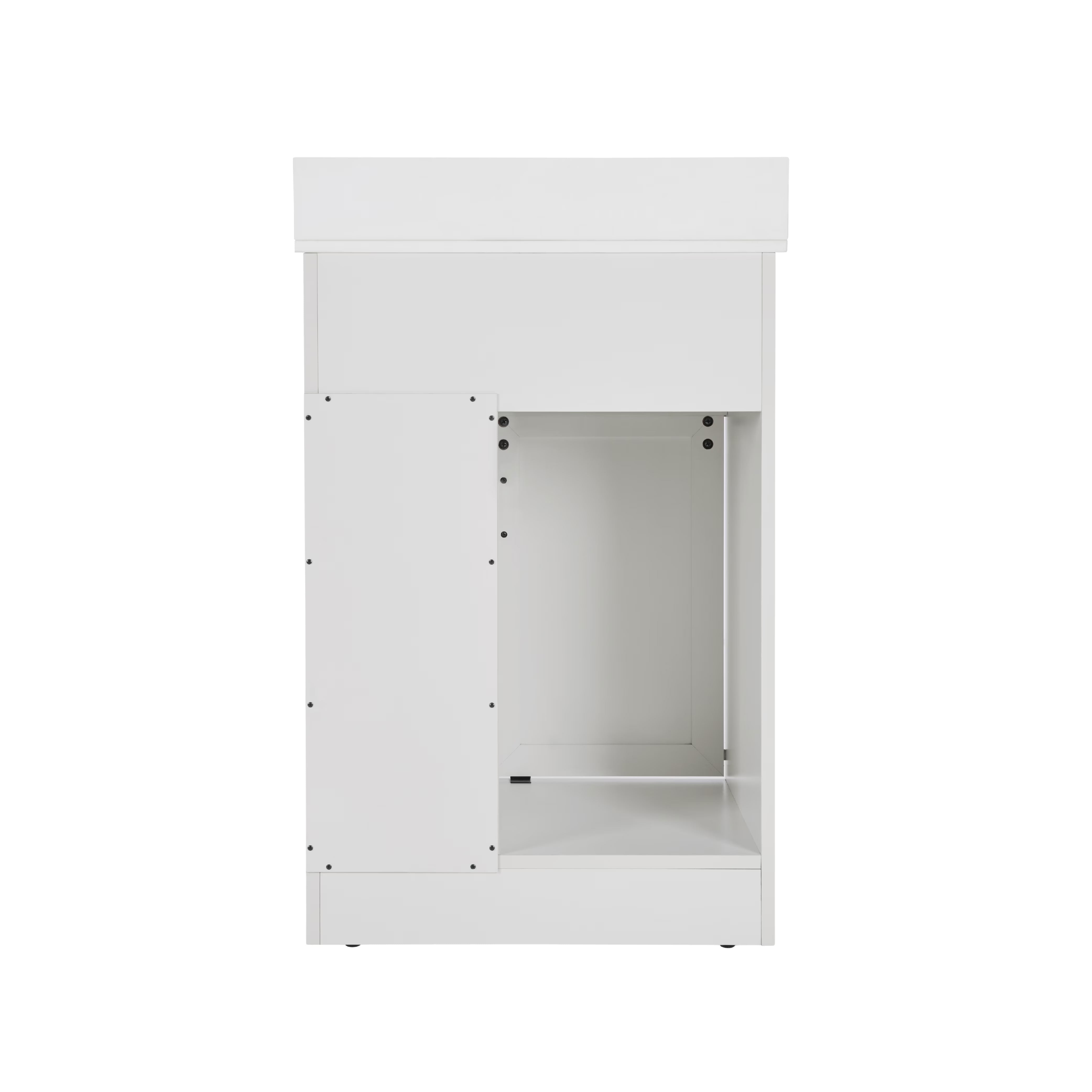 MAYEERTY 24" Narrow Bathroom Vanity with Sink, Bathroom Sink Cabinet with Storage for Small Apartment Small Space, White