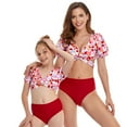 thumbnail image 1 of Mother and Daughter Swimwear Family Matching Swimsuit Girls Two Pieces Bikini Set Falbala Bathing Suits, 1 of 4
