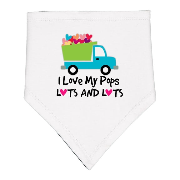Inktastic I Love My Pops Baby Bandana Bib