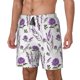 thumbnail image 1 of Balery Lavender Flowers Bañador para hombre, shorts de playa de secado rápido con entrepierna y forro de compresión-Large, 1 of 6
