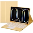 thumbnail image 1 of Funda con teclado táctil para iPad Pro de 11 pulgadas 2024 (5.a generación) con portalápices - Teclado Bluetooth táctil magnéticamente desmontable, 1 of 7
