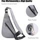 thumbnail image 4 of ZHAOCHENG Bolso bandolera para hombre, ultraligero, gris, para viajes, deporte, senderismo, Camping, 4 of 5