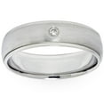 thumbnail image 1 of Mens Diamond Solitaire 14K White Gold Wedding Ring Band, 1 of 2