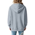 thumbnail image 6 of Resicozy Womens Zip Up Hoodies 2026 Fall Winter Casual Sweatshirts Zipper Oversized Lightweight Cute Jackets with Pockets Light Gray 2XL, 6 of 6