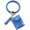thumbnail image 3 of Large Bracelet Keychain Card Holder Tassel Bangle Key Ring Wristban With Wallet, 3 of 9