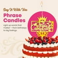 thumbnail image 2 of "FELIZ CUMPLEANOS" Food-Safe Gold Cake Topper Candle – Elegant and Reusable Decoration for Birthdays, Astrology-Themed Parties, and Celebrations, 2 of 8