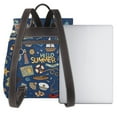 thumbnail image 3 of Easygdp Marine Nautical Mochila de Cuero para Mujeres, Bolso de Hombro, Bolsos de Mano de Moda para Trabajo y Viajes, 3 of 4
