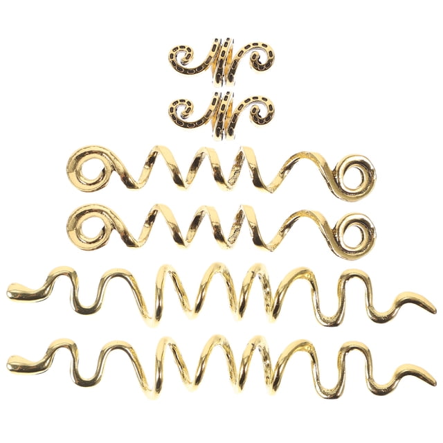 6Pcs Dreadlock Accessories Women Braids Hair Jewelry Hair Cuffs Hair Rings Charms